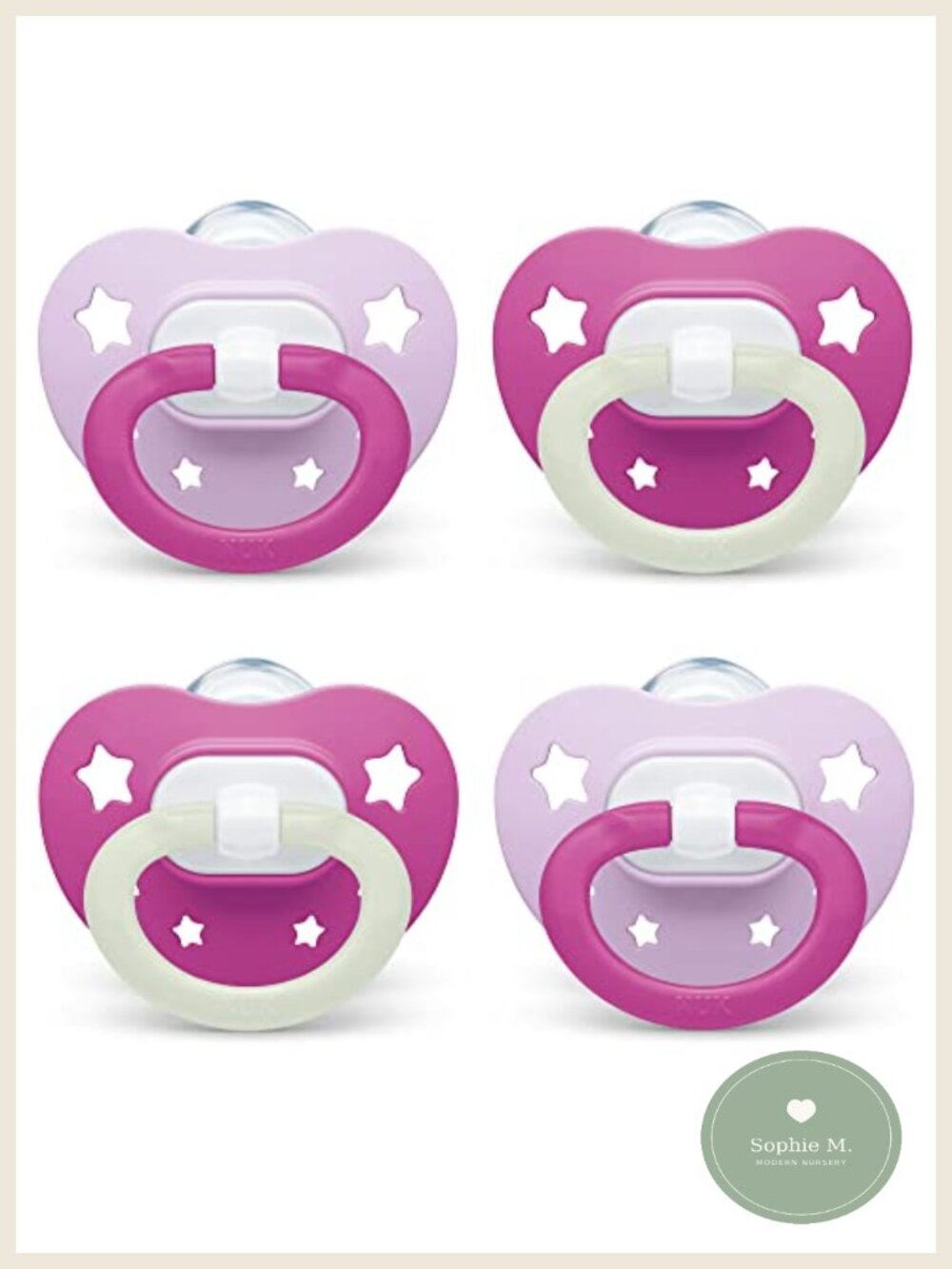 Orthodontic Pacifiers Breast-Like Nipple Heart-Shaped Shield BPA Free